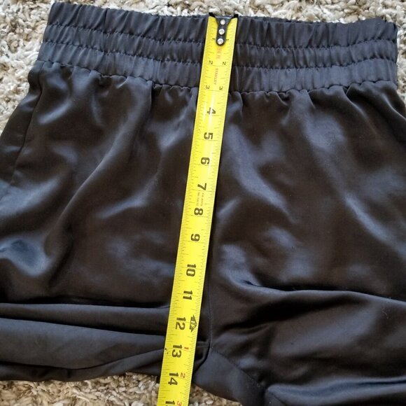 ACOA Black Satin Elastic Joggers Size Small - Picture 12 of 13